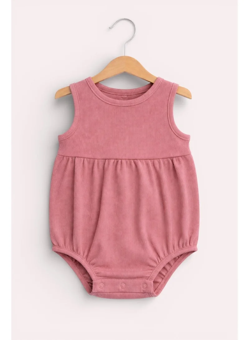 Victor And Jane Pack Of 3 Baby Girls Floral Ribbed Bodysuit Rompers – Pack of 3 (Pink & Neutral Tones) for Women | Best Price UAE